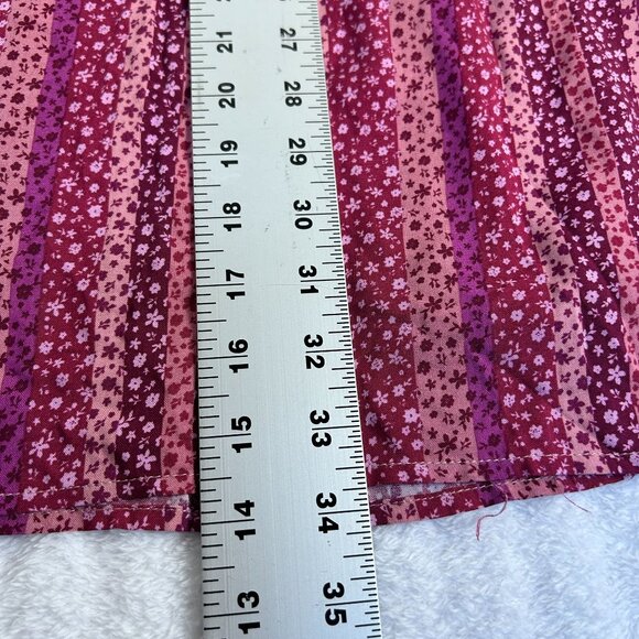 Andrée By Unit Womens Long Sleeve Floral Striped Tunic Dress Large Purple New - Picture 10 of 10